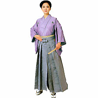 無地袴(グレー)